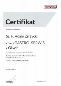 Certyfikat Rational - Szkolenie techniczne SCC / CM